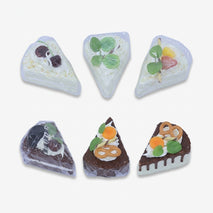 Cake Slice Design Fridge Magnet, Multicolour Plastic Decorative Refrigerator Magnet for Kitchen, Home Décor & Gifting