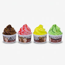 Ice Cream Cup Design Fridge Magnet, Multicolour Plastic Decorative Refrigerator Magnet for Kitchen, Home Décor & Gifting