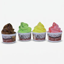 Ice Cream Design Fridge Magnet Holder Set, Multicolour Plastic Decorative Magnet for Refrigerator Décor & Gifting