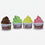 Ice Cream Design Fridge Magnet Holder Set, Multicolour Plastic Decorative Magnet for Refrigerator Décor & Gifting