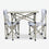 Premium 3-Piece Portable Folding Camping Table and Chair Set - Lightweight Outdoor Furniture