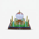 Mini Crystal Glass Taj Mahal Showpiece, Multicolour Decorative Monument for Home Décor, Table Décor & Gifting