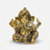 Golden Brass Ganesh Showpiece, Decorative Lord Ganesha Idol for Pooja Room, Home Décor & Gifting