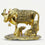 Golden Kamdhenu Cow and Calf Showpiece, Decorative Gau Mata Idol for Home Temple & Gifting