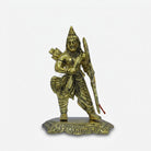 Golden Brass Lord Ram Murti, Decorative Ram Ji Idol for Pooja Room, Mandir Décor & Spiritual Gifting