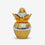 Traditional Golden Silver Pooja Kalash, Decorative Metal Kalash for Festive Décor & Gifting