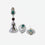 Silver Finish Pooja Gift Set with Bell, Decorative Box & Lid, Spiritual Gift Set for Home Temple