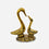 Golden Brass Swan Pair Showpiece, Decorative Swan Figurine for Home Décor, Table Décor & Gifting