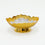 Golden Silver Decorative Bowl, Metal Serving Bowl for Dry Fruits, Sweets, Pooja & Home Décor