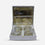 Golden Brass 4 Bowl Set with Box, Decorative Serving Bowl Set for Dry Fruits, Sweets & Gifting