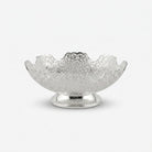 Silver Decorative Bowl, Brass Serving Bowl for Dry Fruits, Sweets, Prasad, Table Décor & Gifting