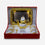 Golden Silver 9 Piece Tea Set with Box, Decorative Brass Tea Serving Set for Dining & Gifting