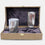 2 Glass Set with Premium Gift Box, Silver Finish Engraved Drinkware for Serving & Gifting