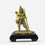 Lord Ram Idol with Dhanush on Wooden Base, Golden Finish Decorative Murti for Pooja Room & Gifting