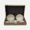 Golden Finish Lotus Bowl Set with Spoons & Gift Box for Dessert Serving, Sweets & Gifting