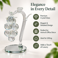 Anupam Premium Crystal Grapes Hanging Showpiece with Stand | Elegant Home Decor Accent Gift Items - Pack of 1