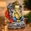 Anupam Premium Lord Ganesha Decorative Idol with Rock-Style Backdrop | Premium Polyresin Showpiece for Home & Office Decor