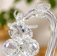 Anupam Premium Crystal Grapes Hanging Showpiece with Stand | Elegant Home Decor Accent Gift Items - Pack of 1