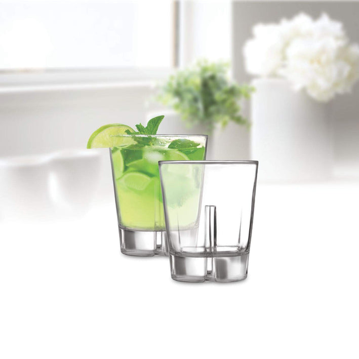 CELLO Borgo Glass Tumbler Set of 6 | 340ml Clear Drinking Glasses | Stylish & Versatile Beverage Tumblers for Water, Juice, Soft Drinks & Mocktails