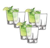 CELLO Borgo Glass Tumbler Set of 6 | 340ml Clear Drinking Glasses | Stylish & Versatile Beverage Tumblers for Water, Juice, Soft Drinks & Mocktails