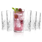 CELLO Classix Glass Tumbler Set of 6 | Stylish Clear Drinking Glasses for Water, Juice, Cocktails, Mocktails & Lemonade | Elegant Multipurpose Beverage Glasses