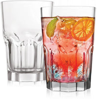 CELLO Bello Glass Tumbler Set of 6 | 300ml Clear Drinking Glasses for Water & Juice | Stylish Multipurpose Beverage Glasses