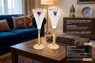 Premium Silver & Gold-Plated Champagne Flute Glass Set of 2 | Handcrafted Engraved Celebration Goblets