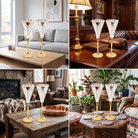 Premium Silver & Gold-Plated Champagne Flute Glass Set of 2 | Handcrafted Engraved Celebration Goblets