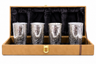 Premium Silver Plated Drinking Glass Set with Luxury Velvet Gift Box | Set of 4