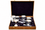Premium Silver Plated Dessert Bowl & Spoon Gift Set with Luxury Velvet Storage Box | Set of 4