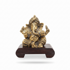 Premium Golden Lord Ganesha Idol | Decorative Ganpati Murti for Home, Mandir & Gifting