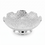 Premium Elegant Silver Plated Decorative Pedestal Bowl with Floral Engraving