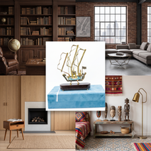 Premium Handcrafted Brass Sailing Ship Showpiece with Wooden Base | Vintage Nautical Home Decor