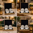 Premium Silver Finish 4 Bowl & Spoon Serving Gift Set with Luxury Box