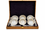 Premium Decorative Silver Finish Serving Bowl & Spoon Set with Wooden Gift Box