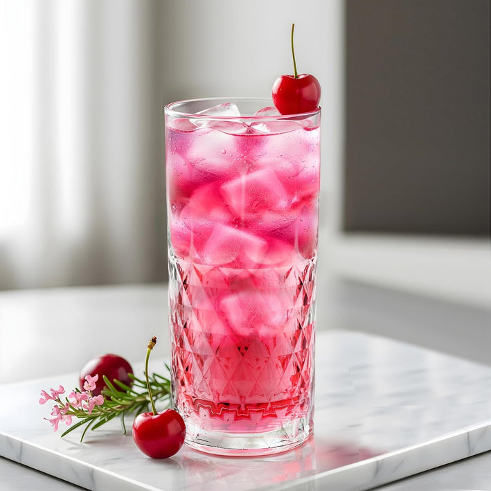 CELLO Unity Hi-Ball Drinking Glasses Set of 6 | 275ml Crystal Clear Toughened Glass | Lead-Free, Dishwasher, Freezer & Fridge Safe | For Water, Juice, Milk, Mocktails & Cold Drinks