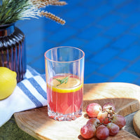 CELLO Estonia Glass Tumbler Set of 6 | 310ml Crystal Clear Drinking Glasses | Elegant Beverage Tumblers for Water, Juice, Mocktails & Soft Drinks