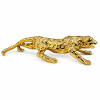 Anupam Premium Luxury Golden Leopard Decorative Showpiece | Premium Home & Office Decor Figurine