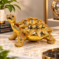 Anupam Premium Luxury Golden Tortoise Decorative Showpiece | Premium Home & Office Decor Figurine