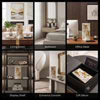 Anupam Premium Golden Rock Climbing Couple Showpiece with White Textured Base | Motivational Home & Office Decor