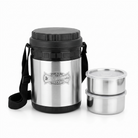 Anupam Stainless Steel Insulated Lunch Box Set with 2 Containers & Carry Strap | Premium Tiffin Carrier