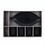 Anupam Premium Black 5-Piece Serving Set with Leaf-Shaped Platter & 4 Tumblers | Elegant Tableware Set