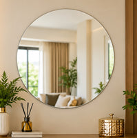 Anupam round wall mirror sticker 108428A