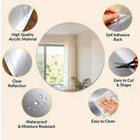 Anupam round reflective wall mirror decoration view 3