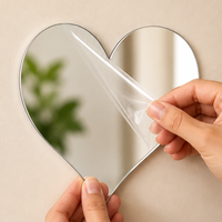 Anupam Wall Mirror Stickers Silver Mirror SKU 108428B, image 2