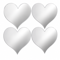 Anupam Wall Mirror Stickers Silver Mirror SKU 108428B, image 4