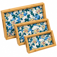 Anupam Serving Trays Blue and Gold SKU 118079A, image 4