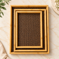 Anupam Serving Trays Brown & Gold 118079b product view 1