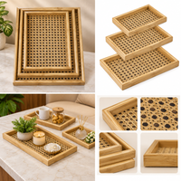 Anupam Serving Trays Beige & Natural Brown 118079c product view 3