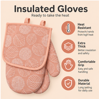 Blush Pink oven mitt photo 3